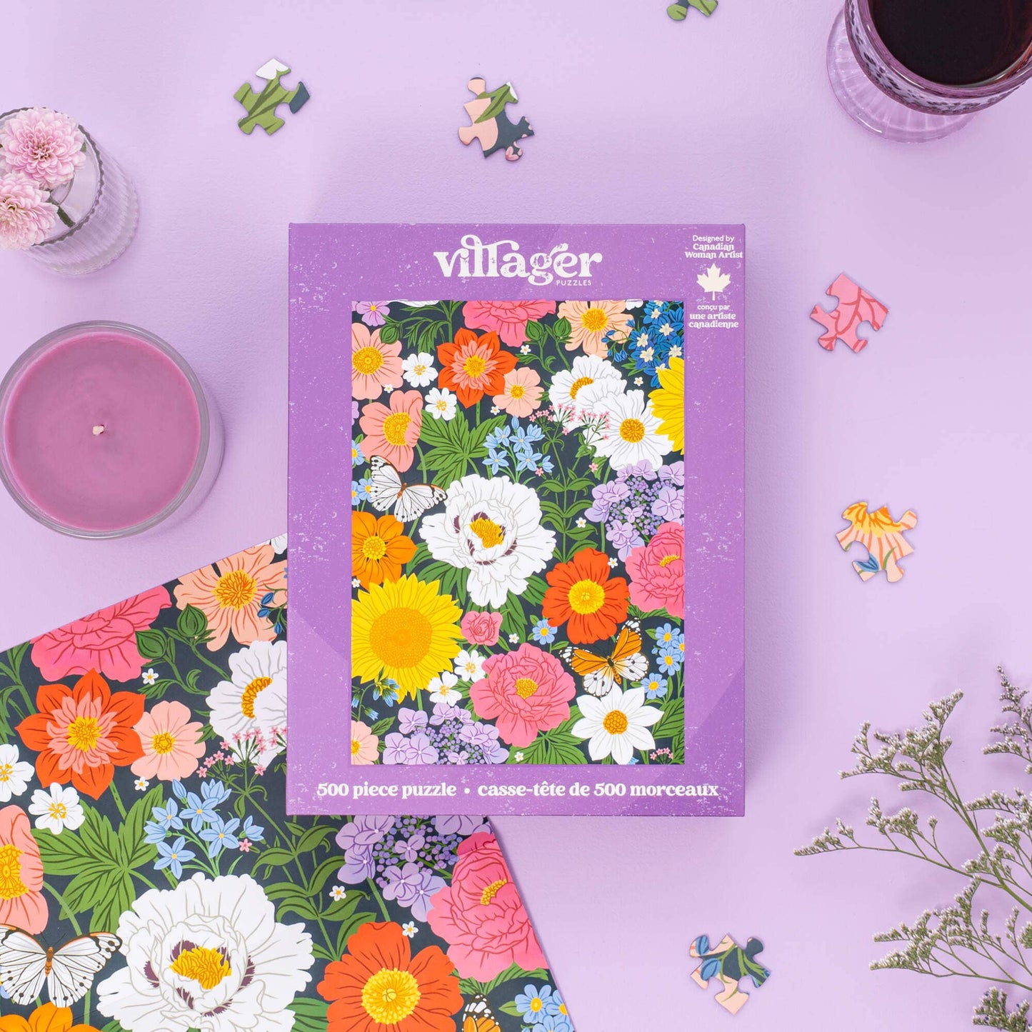 Midnight Blooms—500-Piece Puzzle
