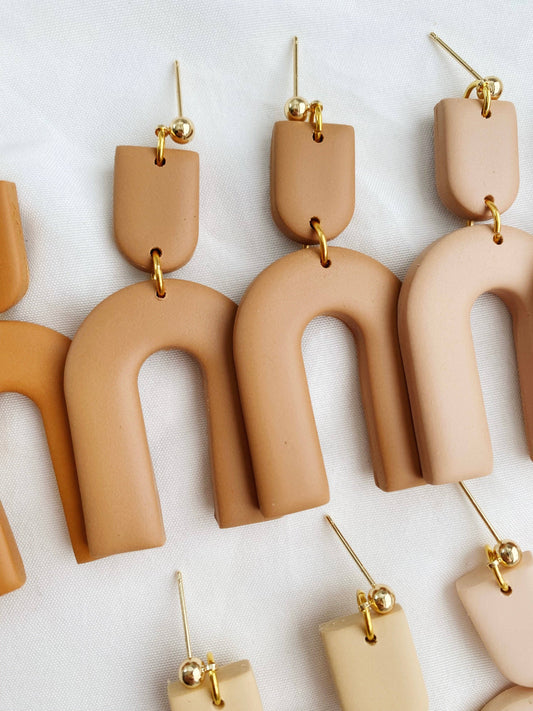 Cali Earrings in Ochre