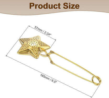 Gold Star Snap Tea Infuser with Handle, Loose Leaf Steeper