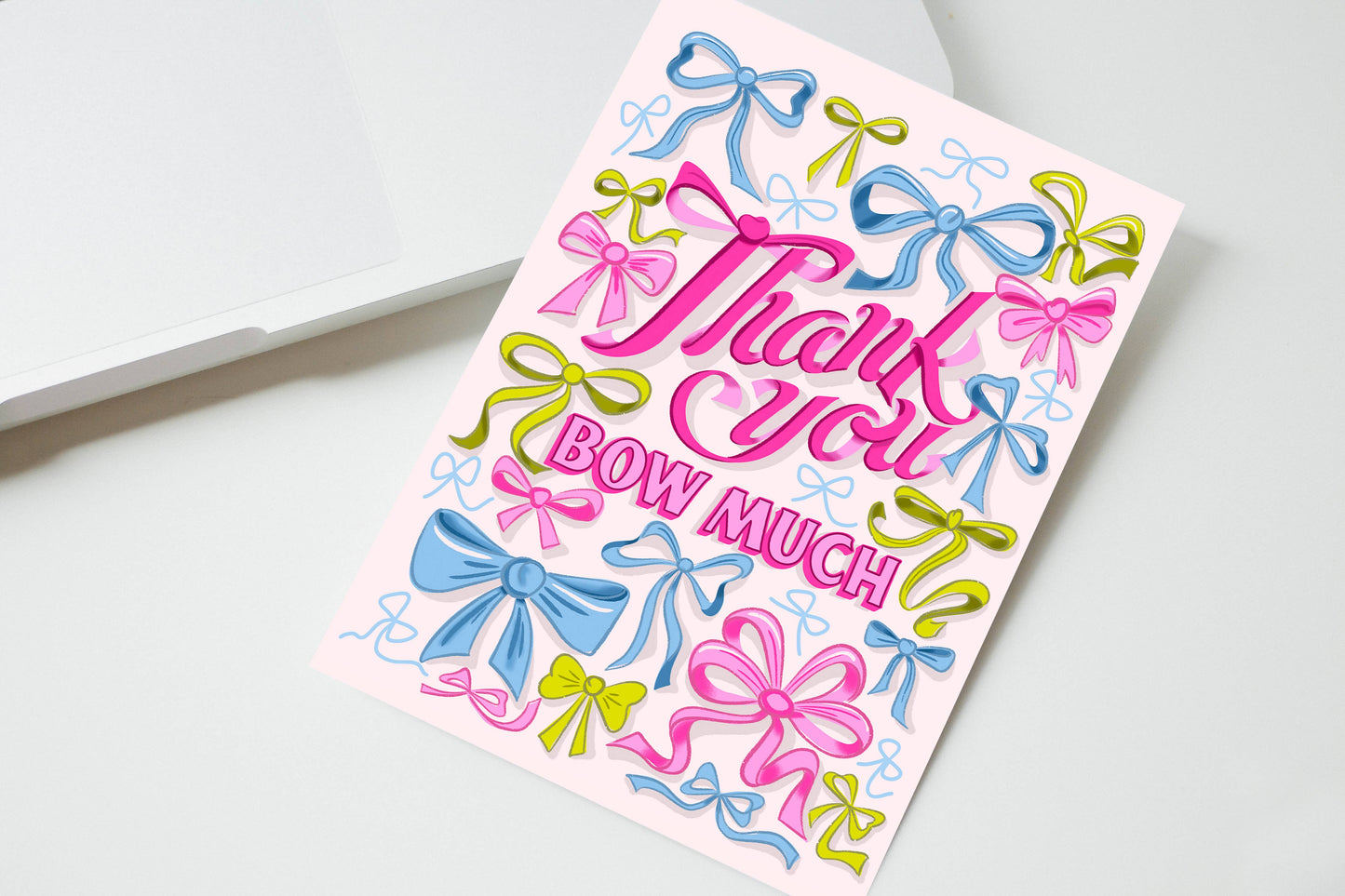 Thank You Card - Thank You Bow Much
