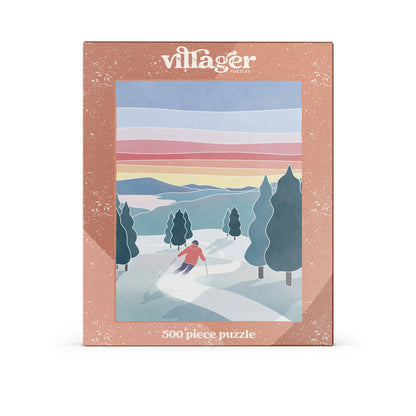 Sunset Ski 500 Piece Puzzle for Adults