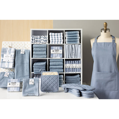 Slate Blue Ripple Dishtowel