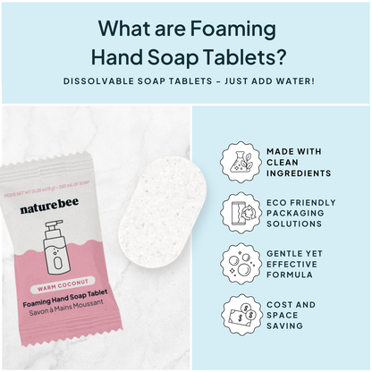 Warm Coconut Concentrated Foaming Hand Soap Refill—Single Tablet
