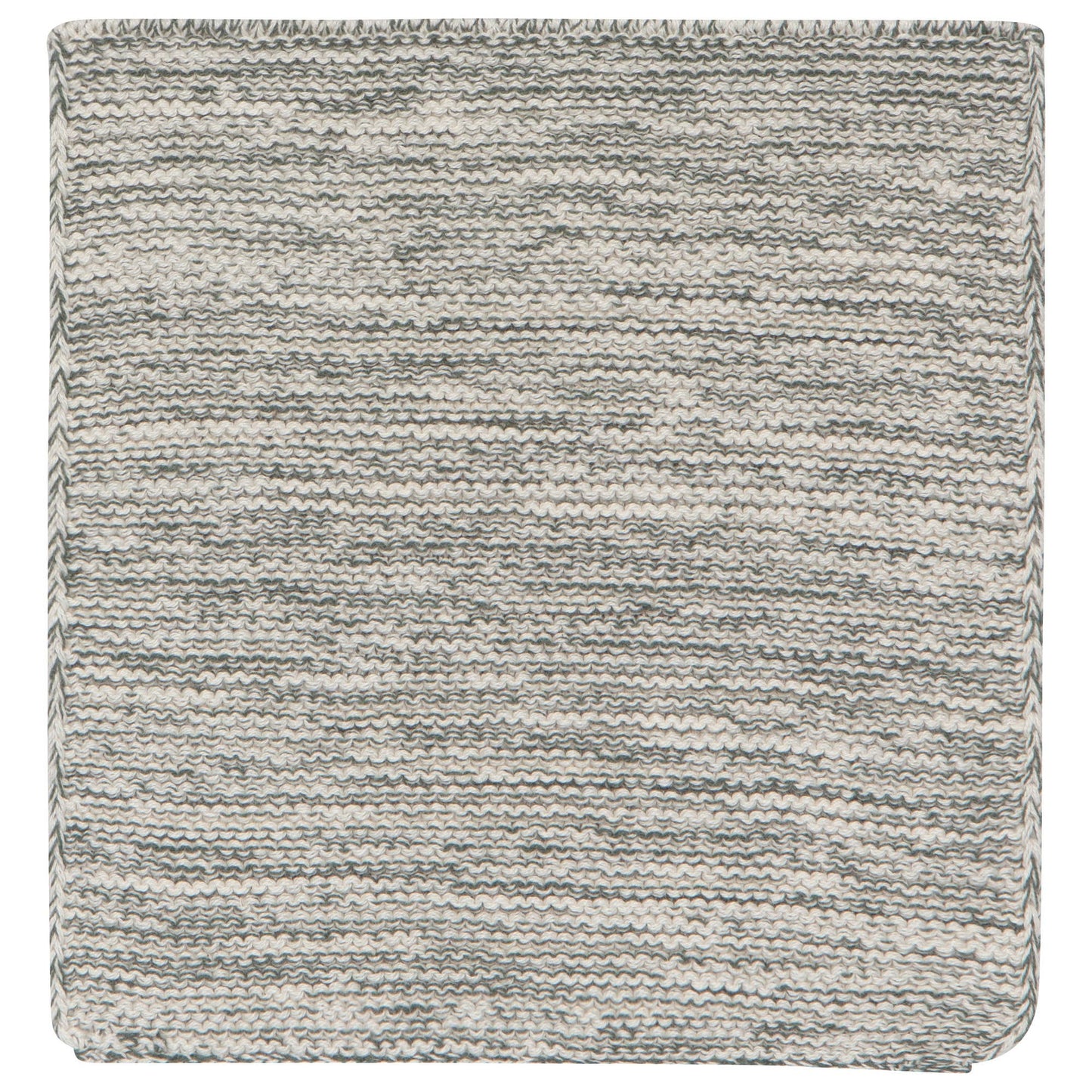 Jade Green Hand-Knit Cotton Dishcloths–Set of 2