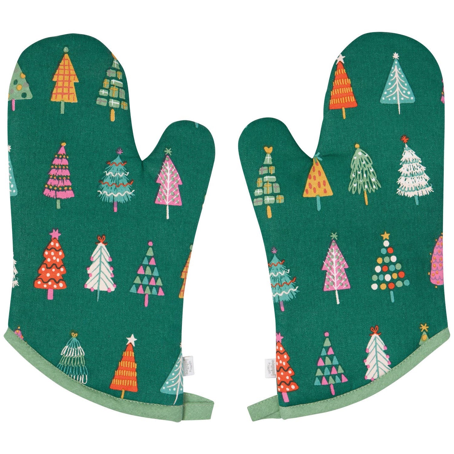 Glitzmas Christmas Oven Mitts—Set of 2