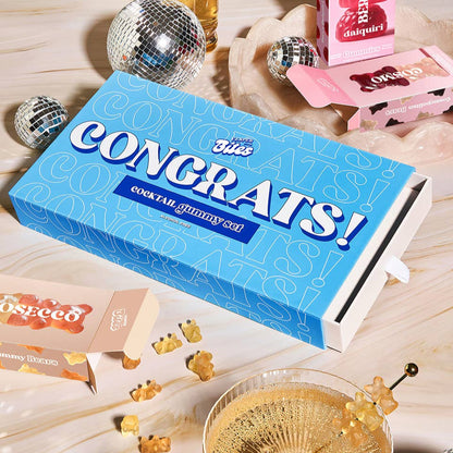 Congrats! Cocktail Flavored Gummy Gift Box—Alcohol-Free