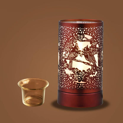 Silver Cardinals Touch Lamp Wax Warmer & Oil Burner