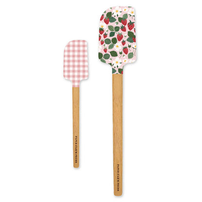 Strawberry Patch Silicone Kitchen Spatulas - Set of 2