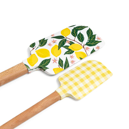 Lemon Grove Silicone Kitchen Spatulas - Set of 2