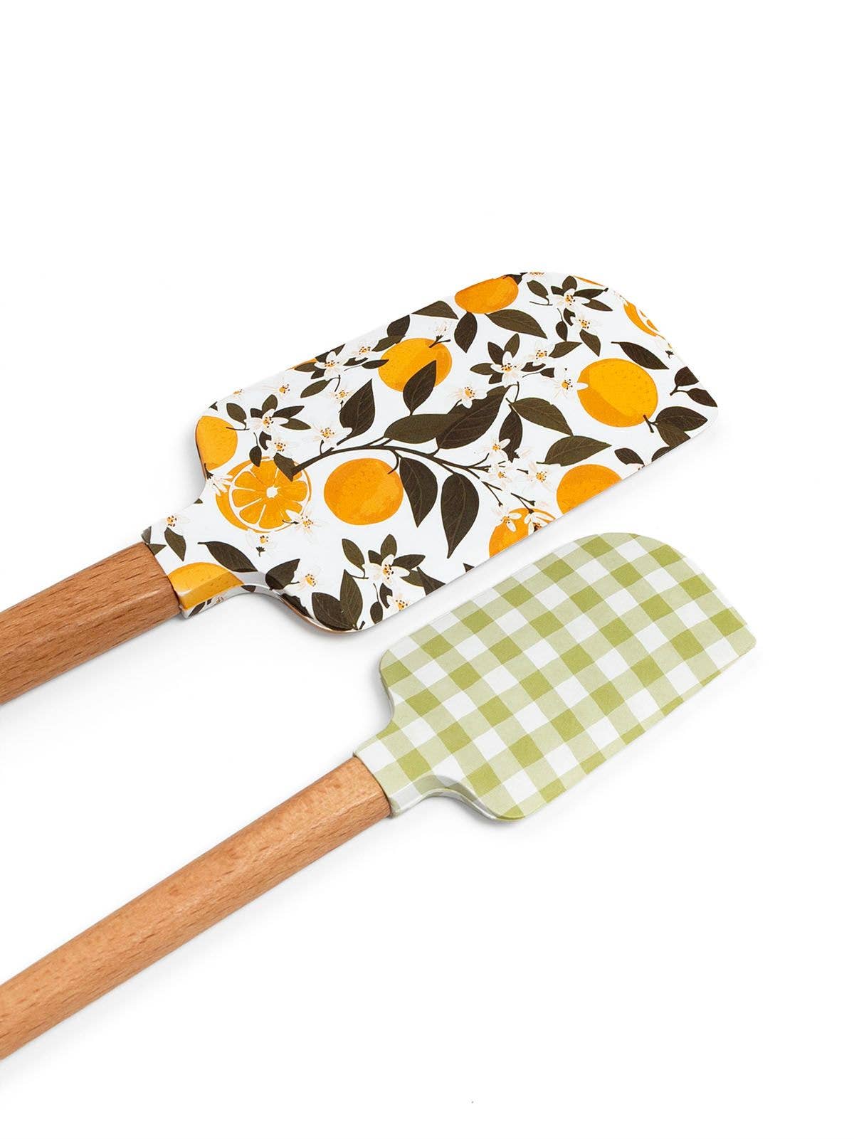 Orange Orchard Silicone Kitchen Spatulas - Set of 2