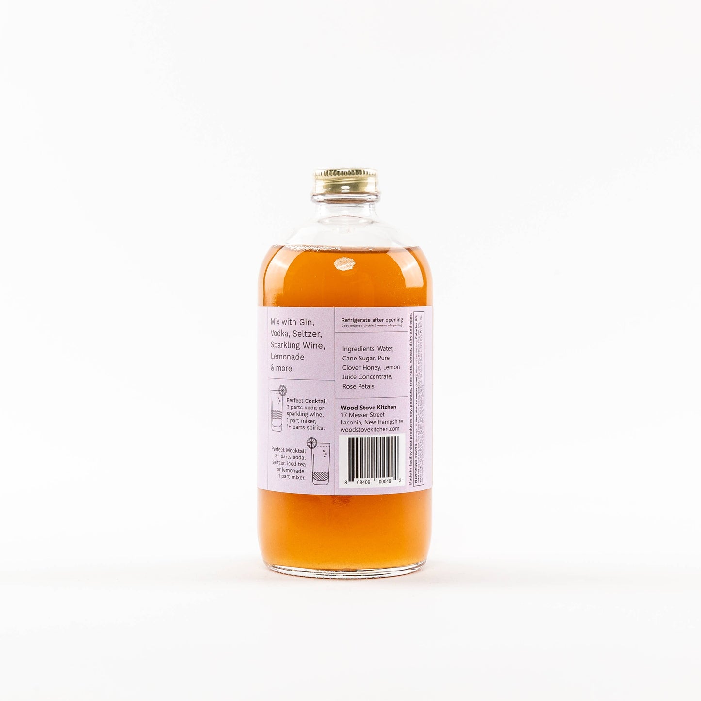 Rose Honey Lemon Cocktail Mixer and Mocktail Mixer