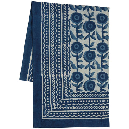 Gilia Block Print Tablecloth 60 x 84 inch