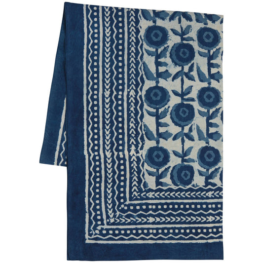 Gilia Block Print Tablecloth 60 x 84 inch