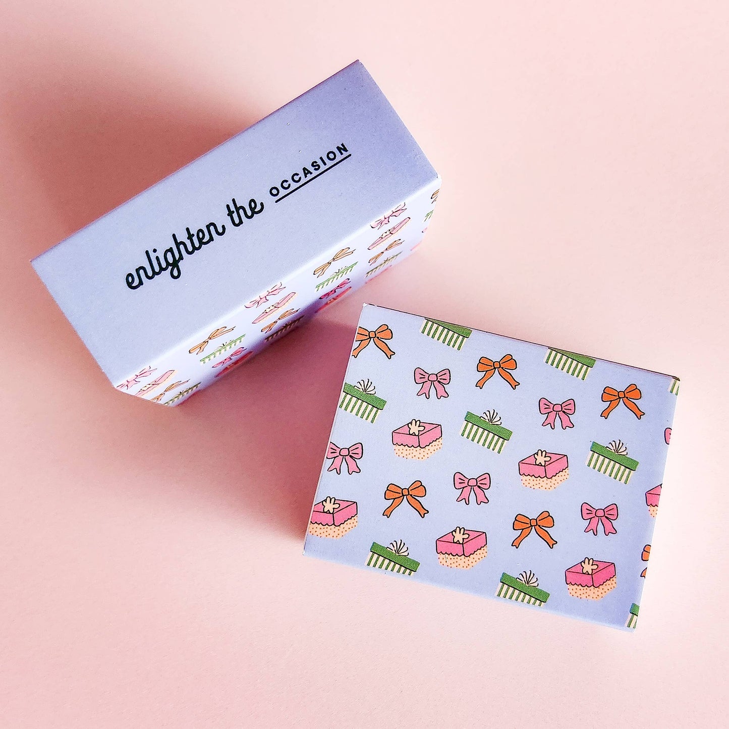 Gift Wrap Matchbox with Colorful Matchsticks