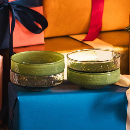 Green Claude Bowl—Set of 4