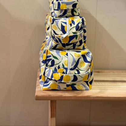 Large Lemons Toiletry Bag