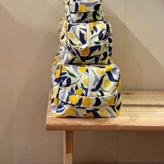 Large Lemons Toiletry Bag