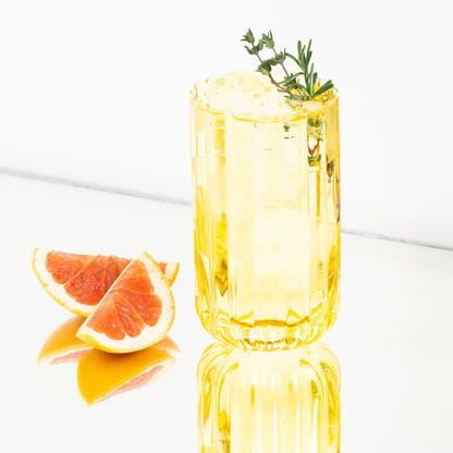 Yellow Gaia Highball Glass