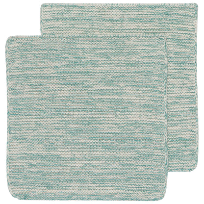 LagoonHand-Knit Cotton Dishcloths–Set of 2