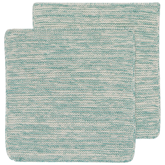 LagoonHand-Knit Cotton Dishcloths–Set of 2