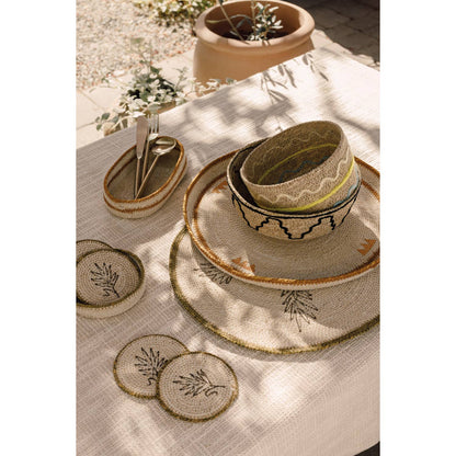 Linear Seagrass Oval Tray