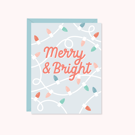 Merry & Bright—Greeting Card