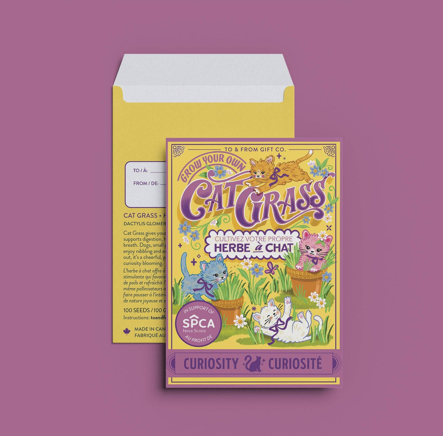 Cat Grass Seed Packet