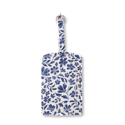 Porcelain Floral Luggage Tag