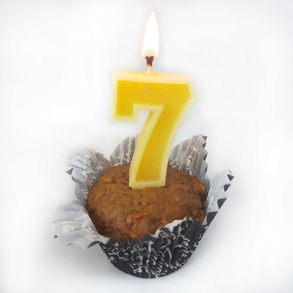 #7 Beeswax Birthday Candle