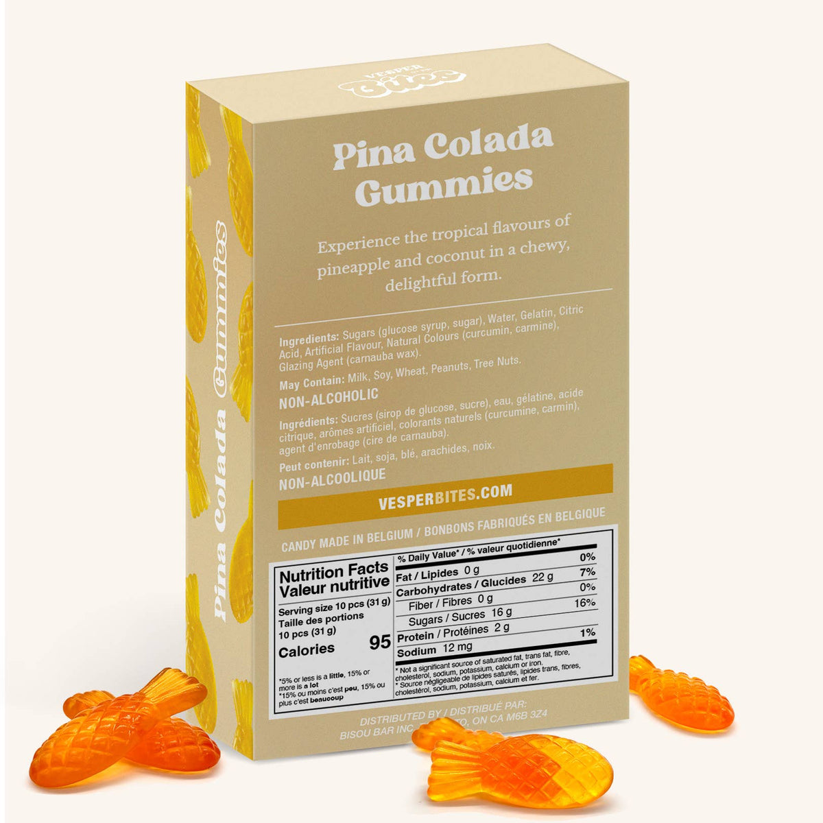 Pina Colada Gummies—Alcohol-Free