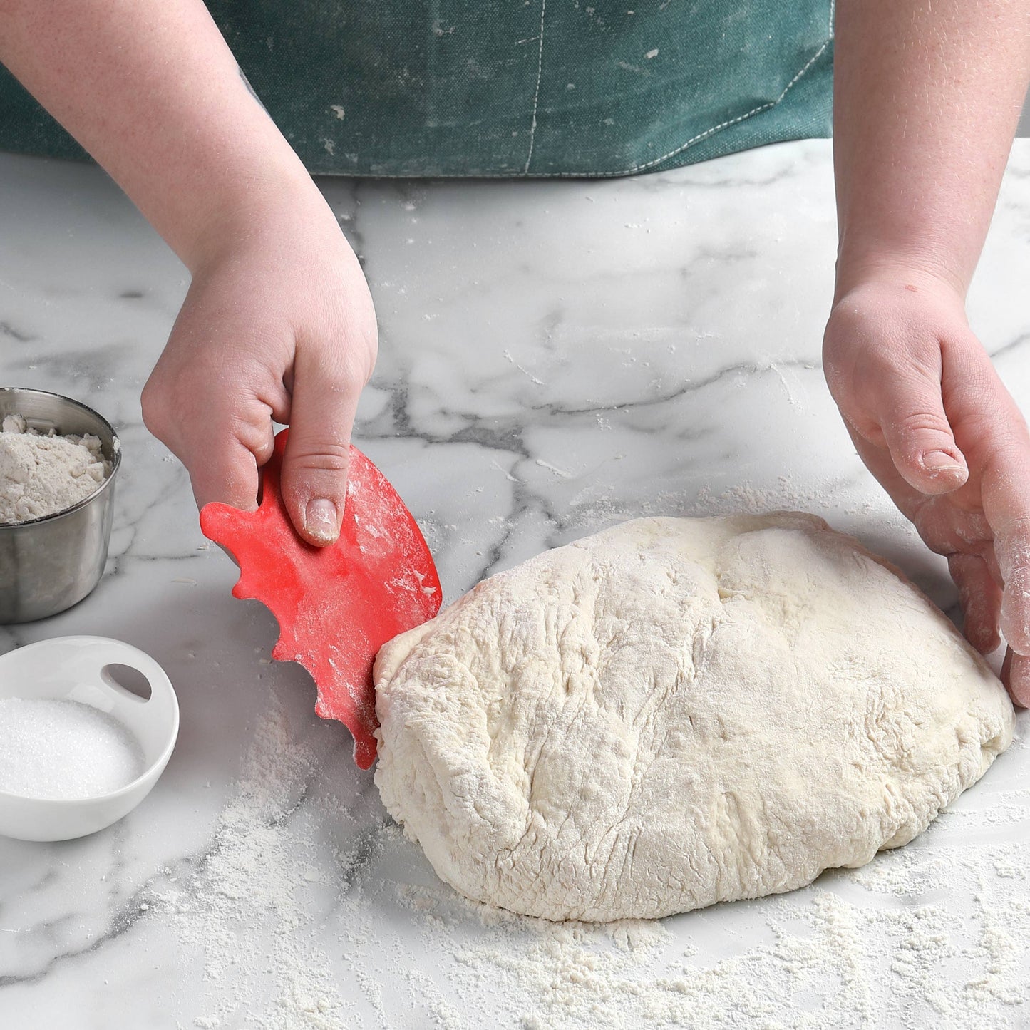 NEW! Dough & Bench Scraper – Silicone with Steel Core