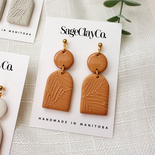 Melodie Earring in Warm Beige