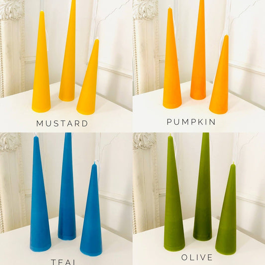Medium Beeswax Slim Cone Taper