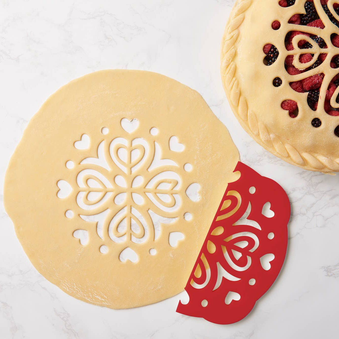 Hearts Pie Top Cutter