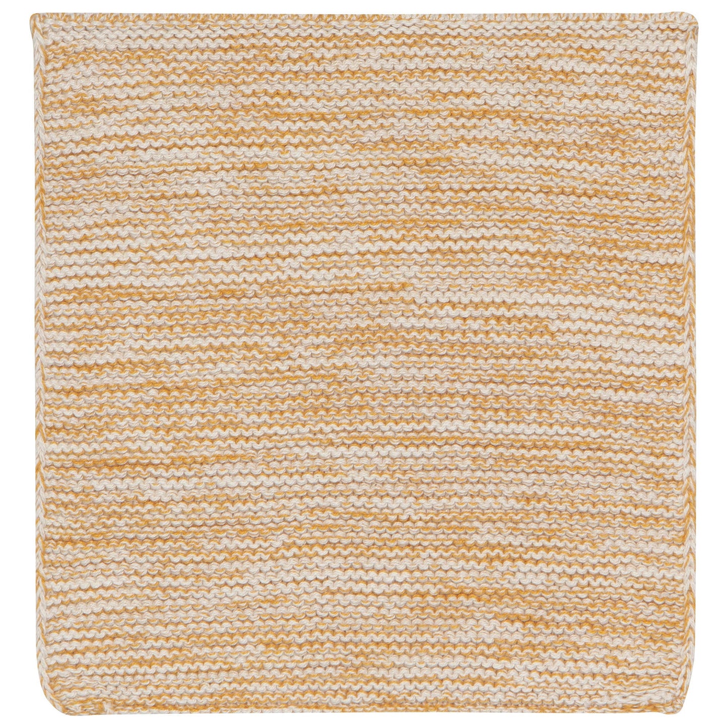 Ochre Hand-Knit Cotton Dishcloths–Set of 2