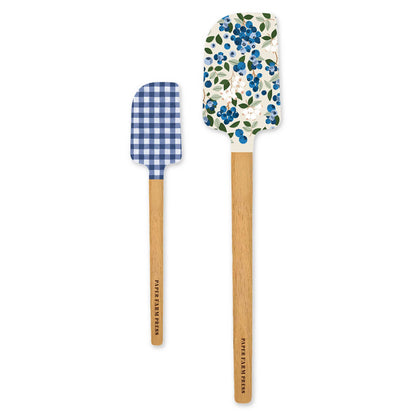 Blueberry Field Silicone Kitchen Spatulas - Set of 2