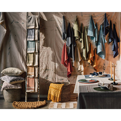 Linea Ochre Woven Dishtowels Set of 2