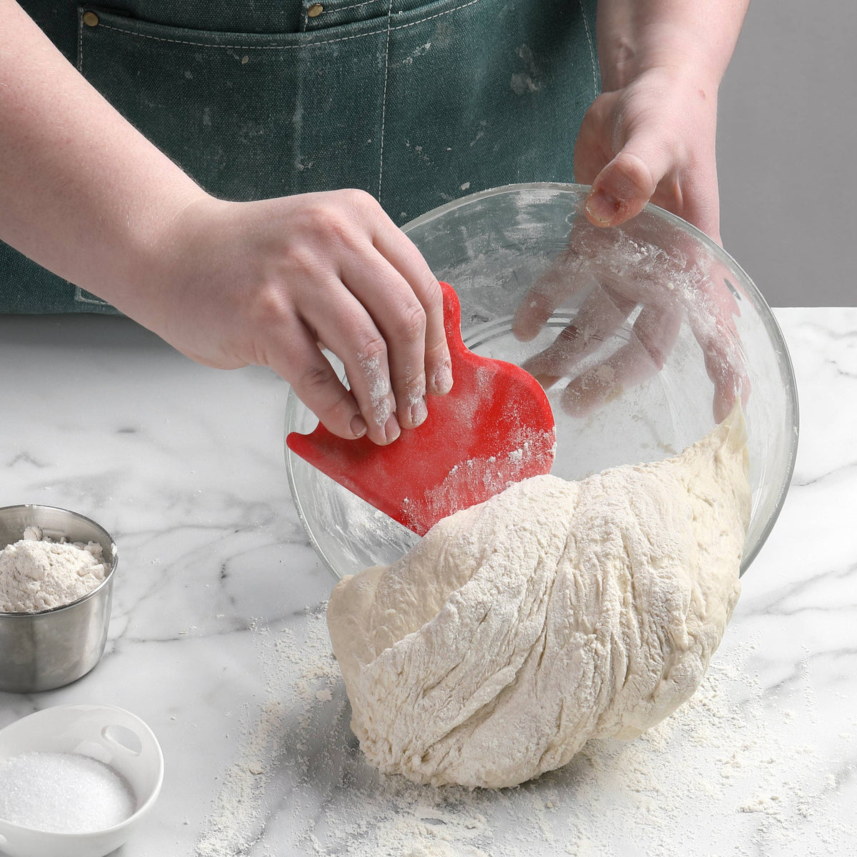NEW! Dough & Bench Scraper – Silicone with Steel Core