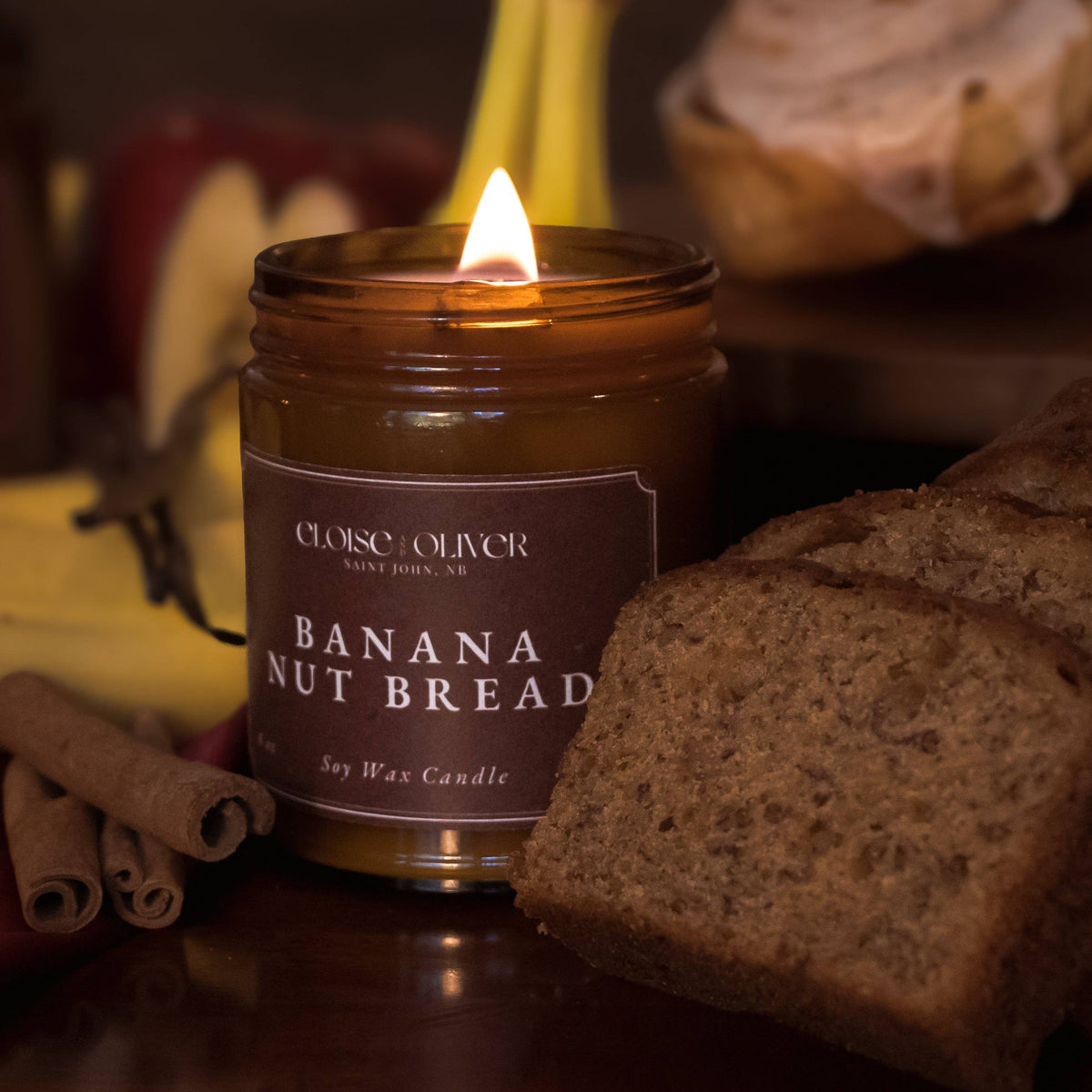8oz Banana Bread Scented Candle