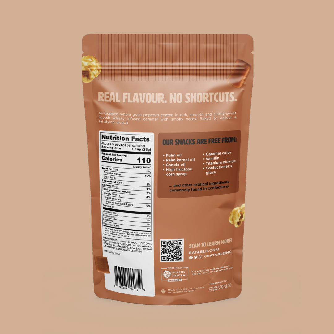 Whisky on the Pops Gourment Caramel Popcorn—125 g