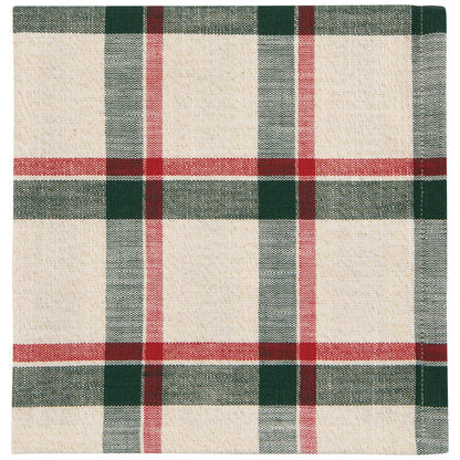 Noel Plaid Christmas Napkins—Set of 4