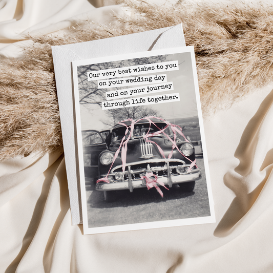 Wedding Card. Our Very Best Wishes To You On Your Wedding...