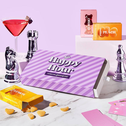 Happy Hour Cocktail Flavored Gummy Gift Box—Alcohol-Free