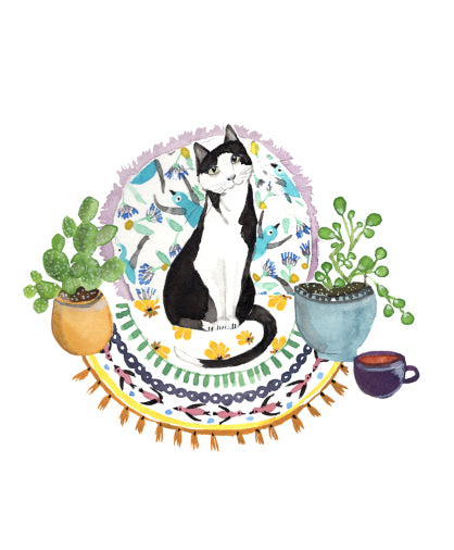 Cat Person—Greeting Card