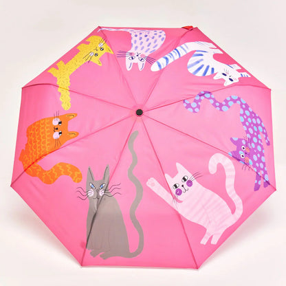 Eco-friendly Compact Duck Umbrella—Cats
