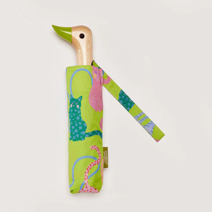 Eco-friendly Compact Duck Umbrella—Cats