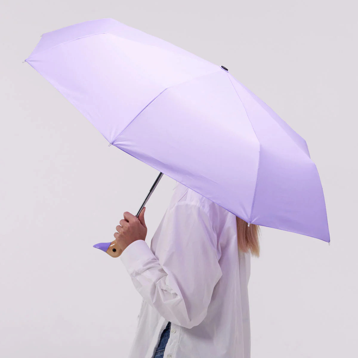Eco-friendly Compact Duck Umbrella—Solid Colours