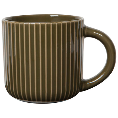 Fluted Stoneware Mug, 22 oz