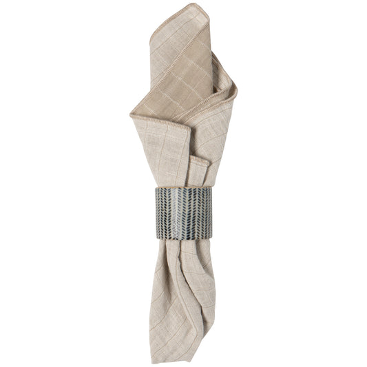 Houndstooth Element Napkin Rings