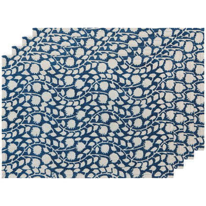 Blockprinted Placemats—Set of 4
